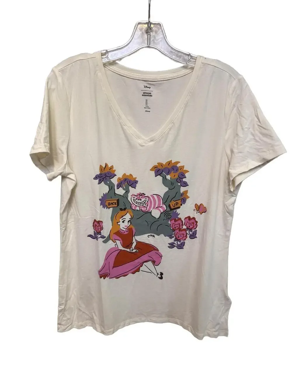 379 NWOT Disney Amazon Essentials Large Alice in Wonderland T-Shirt R0000379 - Picture 1 of 3